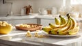 Ripe bananas healthy ingredient itchen tropical food diet snack fruit fresh bunch organic