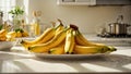 Ripe bananas healthy nutrition the itchen tropical food diet snack fruit fresh bunch organic