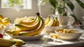 Ripe bananas healthy vegan the itchen tropical food diet snack fruit fresh bunch organic