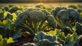 ripe broccoli the garden outdoors leaf nature cultivation harvest