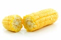 Ripe Broken Corn Isolated on White