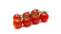 Ripe cherry tomatoes isolated on white background Royalty Free Stock Photo