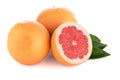 Ripe cut red grapefruit Royalty Free Stock Photo
