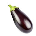 Ripe eggplant isolated on white background