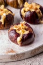 Ripe figs baked with cow\'s-milk cheese brie and camambert