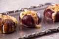 Ripe figs baked with cow\'s-milk cheese brie and camambert