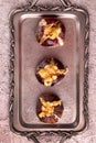 Ripe figs baked with cow\'s-milk cheese brie and camambert and sprinkled