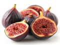 ripe figs white background Royalty Free Stock Photo