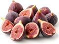 ripe figs white background Royalty Free Stock Photo