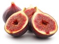 ripe figs white background Royalty Free Stock Photo