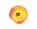 Fresh flat peach Royalty Free Stock Photo
