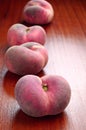 Ripe flat peaches Royalty Free Stock Photo