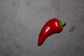 Ripe Fresh large Red Chili slate Background in detail Royalty Free Stock Photo