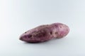 Ripe fresh sweet potato isolated over the white background. Royalty Free Stock Photo