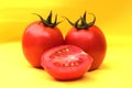 These are ripe and fresh tomato stock photo image.