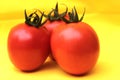 These are ripe and fresh tomato stock photo image.