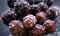 Ripe Frozen Blackberries