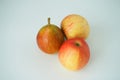 Ripe fruit close-up on a white background. Royalty Free Stock Photo
