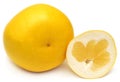 Ripe fruit pomelo half and pomelo Royalty Free Stock Photo