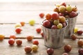 Ripe gooseberries fruit Royalty Free Stock Photo