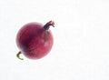 Ripe gooseberry berry pink on a white background.