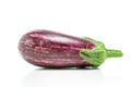 Ripe graffiti eggplant isolated on a white background. Food concept Royalty Free Stock Photo