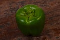 Ripe green bell pepper Royalty Free Stock Photo