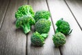 Ripe green broccoli cabbage Royalty Free Stock Photo