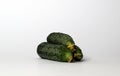 Ripe green cucumbers Royalty Free Stock Photo