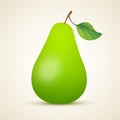 Ripe green pear
