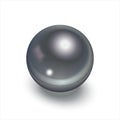 The dark ball with shadow. Mother-of-pearl luxury pearl. Royalty Free Stock Photo