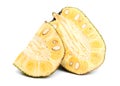 Ripe Jackfruit isolated on white background Royalty Free Stock Photo