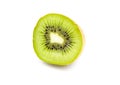 Ripe juicy kiwi fruit  on a white background. Royalty Free Stock Photo