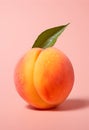 A ripe and juicy peach