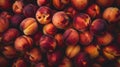 The ripe juicy peaches.AI generated image Royalty Free Stock Photo