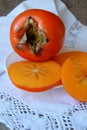 Ripe and juicy persimmon