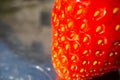 Ripe juicy strawberries close up. The concept of healthy food, vitamins, agriculture, market, strawberry sale