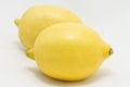 Ripe lemons isolated