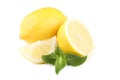 Lemons with mint leafs Royalty Free Stock Photo