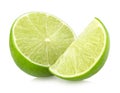 Ripe lime slices Royalty Free Stock Photo