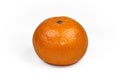 Ripe mandarin citrus isolated tangerine mandarine orange on whit.