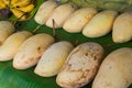 Ripe mango on the market Royalty Free Stock Photo