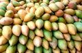 Ripe mangoes stock image.Mango background.