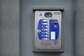 Ripe AN, Marche, Italy Ã¢â¬â APRIL 07, 2022: Durex condom vending machine on grey wall