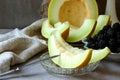 Ripe melon slices Royalty Free Stock Photo