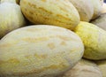 Ripe melons in a box Royalty Free Stock Photo