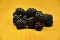 Ripe mulberries.Group of blackberries. Boysenberries.