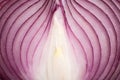 Ripe onion macro