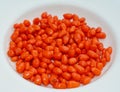 Ripe orange goji berries on the plate. Goji, goji berry, or wolfberrys is the fruit of either Lycium barbarum and an ingredient in Royalty Free Stock Photo