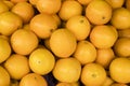 Ripe oranges group on farmer market, Malaysia Royalty Free Stock Photo